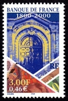 Timbre la Banque de France.