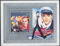 Timbre sur le chanteur Elvis Presley.