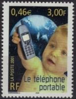Timbre le téléphone sans fil.