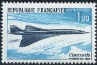 Timbre du supersonique le concorde.