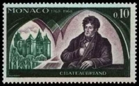 Timbre de Chateaubriand portrait.