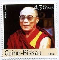 Timbre le Dalai lama.