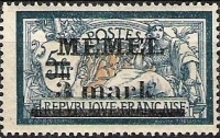Timbre territoire de Memel.