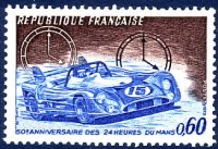 Timbre des 24 heures du Mans.