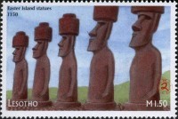 Timbre sur l'île de Pâques.