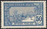 Timbre sur l'eruption de la Soufriere en 1902.