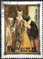 Timbre Mary Stuart Reine d'Angleterre.