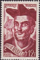 Timbre sur François Rabelais.