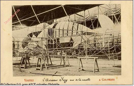 L'aviateur Roze vu de la nacelle
