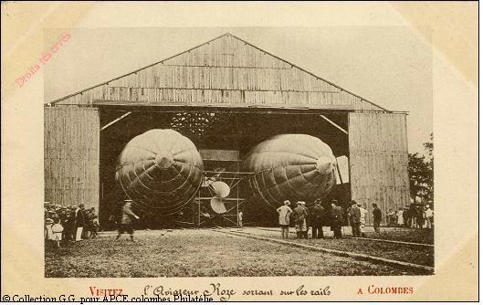 L'aviateur Roze sortant sur les rails