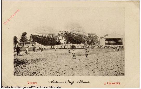 L'aviateur Roze s'élevant