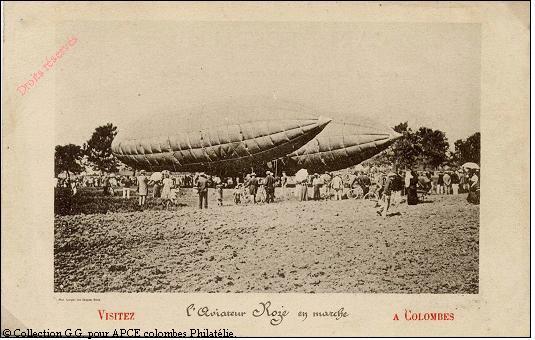 l'aviateur Roze en marche.