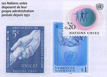 Timbres de l'organisation des nations unis - ONU