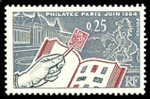 Timbre de France Philatec 1964.