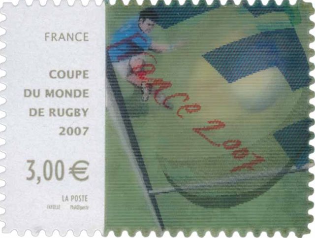 TIMBRE FRANCE RUGBY ALLEZ LES PETITS 2007