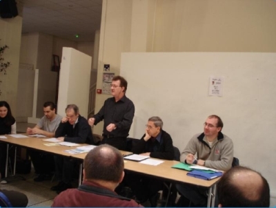 Le President Mr Vergnes a l'Assemblée générale 2008.