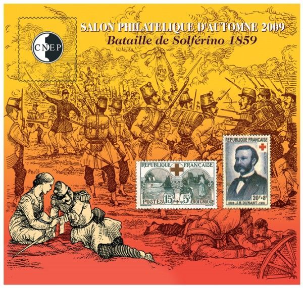 Bloc CNEP 150ème anniversaire de la Bataille de Solferino.