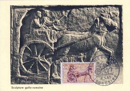 Carte de la journée du timbre 1963.