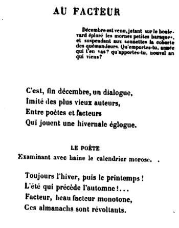 Au facteur chanson partie 1.