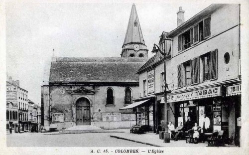 Cartes postale de l'eglise saint pierre saint paul de Colombes.