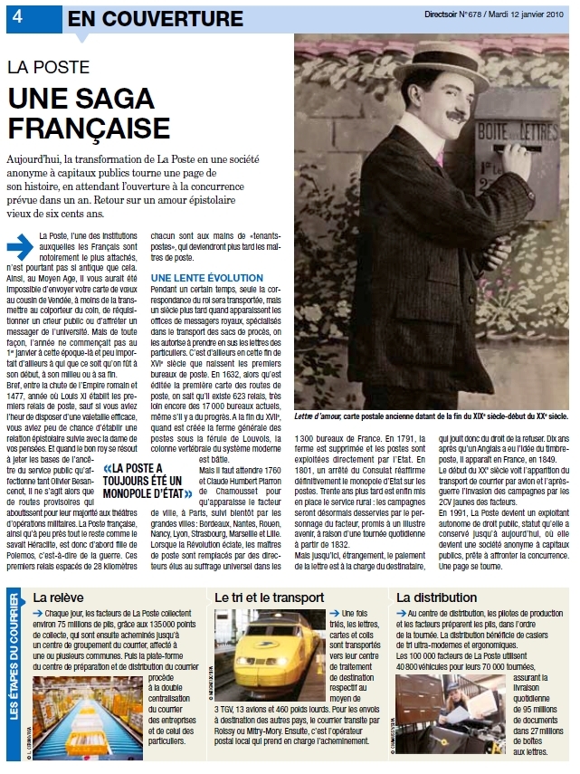 La Poste : Une saga Française. Direct-soir1