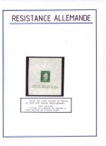 Timbre Résistance Allemande.