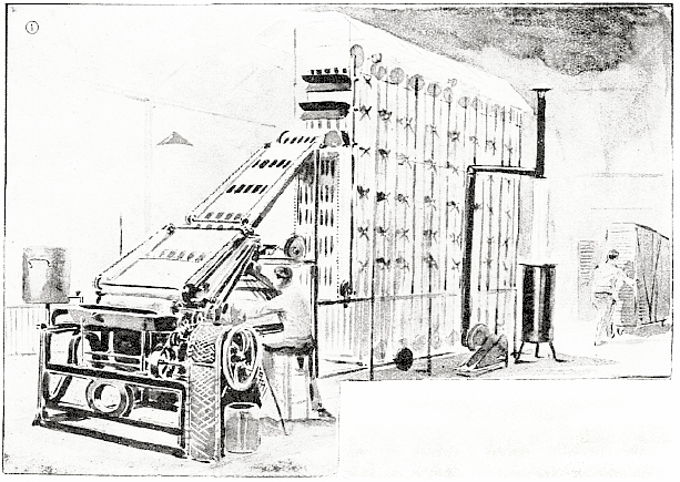 Machine a gommer et à sécher les timbres poste.