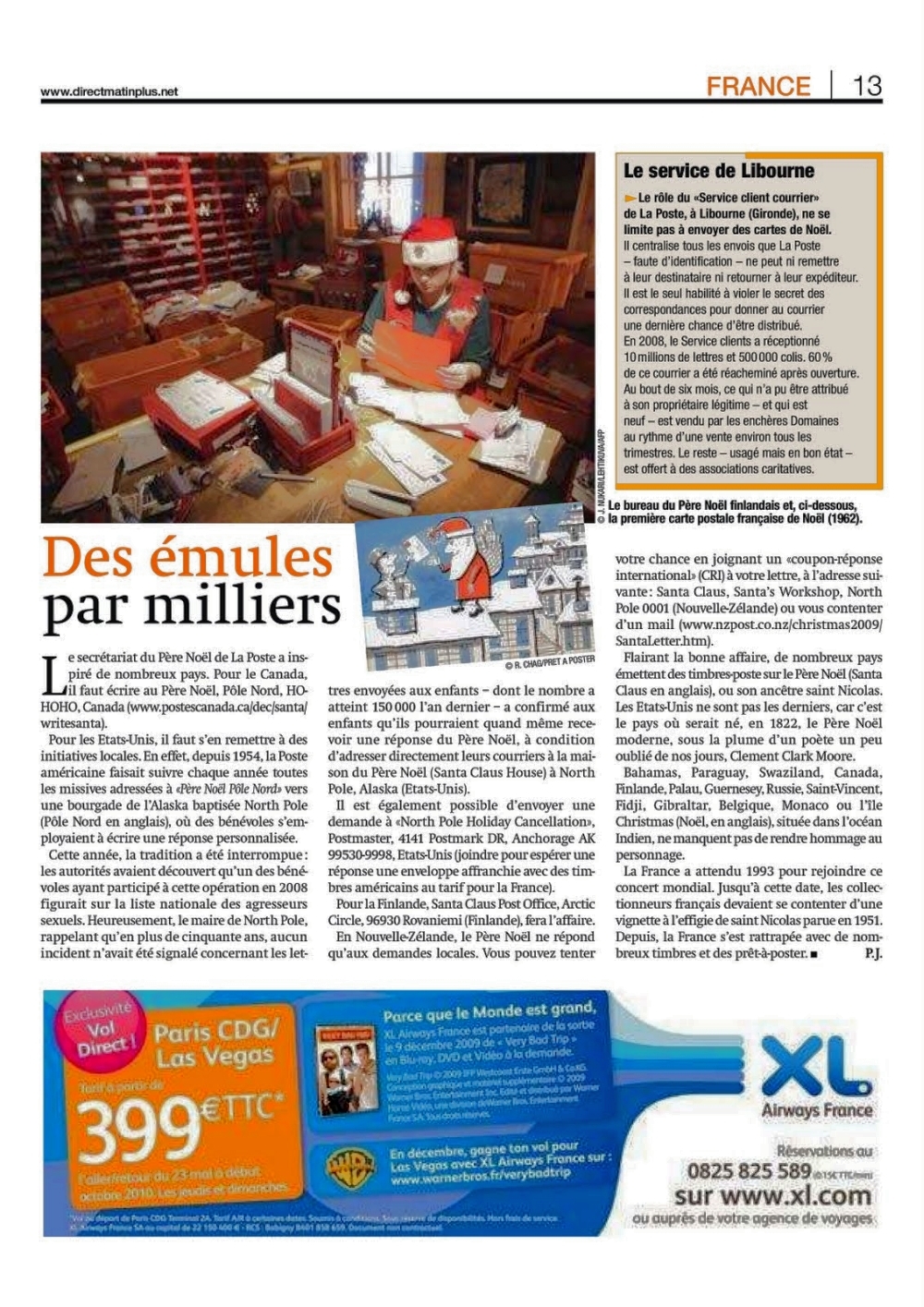 Le pere noel est de retour. Direct Matin du 02-12-2009 suite.