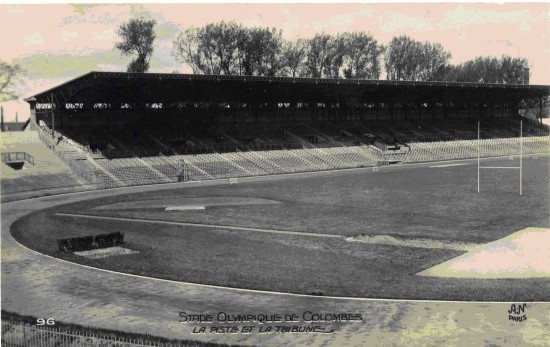 Carte postale stade Olympique de Colombes.