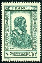 Timbre sur Henri IV.