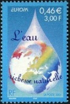 Timbre l'eau richesse naturelle.