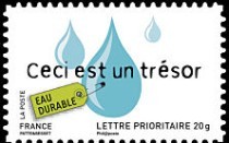 Timbre Ceci est un trésor. Developpement durable. 