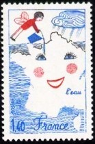 Timbre l'eau Virginie Seura 1981.