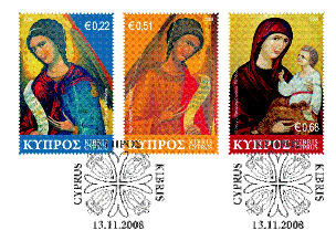 Timbres noël 2008 - Chypre.