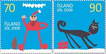 Timbres noël 2008 - Islande.