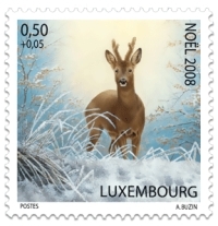 Timbres noël 2008 - Luxembourg.