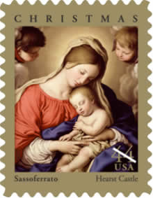 Timbres de Noël USA 2009.