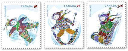 Timbres noël 2008 - Canada.