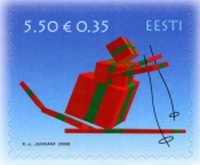 Timbres noël 2008 - Estonie.