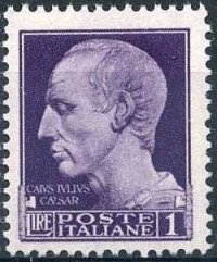 Timbre sur Jules César.