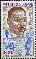 Timbre sur Martin Luther king.
