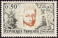 Timbre sur Blaise Pascal.