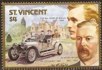 Timbre des fondateurs de Rolls Royce.