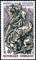 Timbre du roi Philippe II.