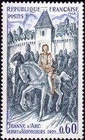 Timbre sur Jeanne d'Arc.