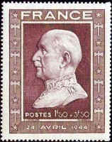 Timbre sur Pétain.