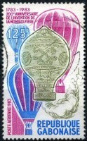 Timbre sur Mongolfier.
