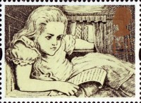 Timbre Alice au PAys des merveilles.