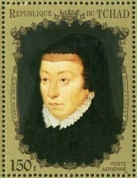 Timbre de la reine Catherine de Médicis.