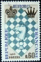 Timbre le jeu d'échec.